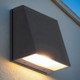 Rectangular LED Wall Light In Charcoal Finish IP65 3000K Rectangular LED Wall Light In Charcoal Finish IP65 3000K
